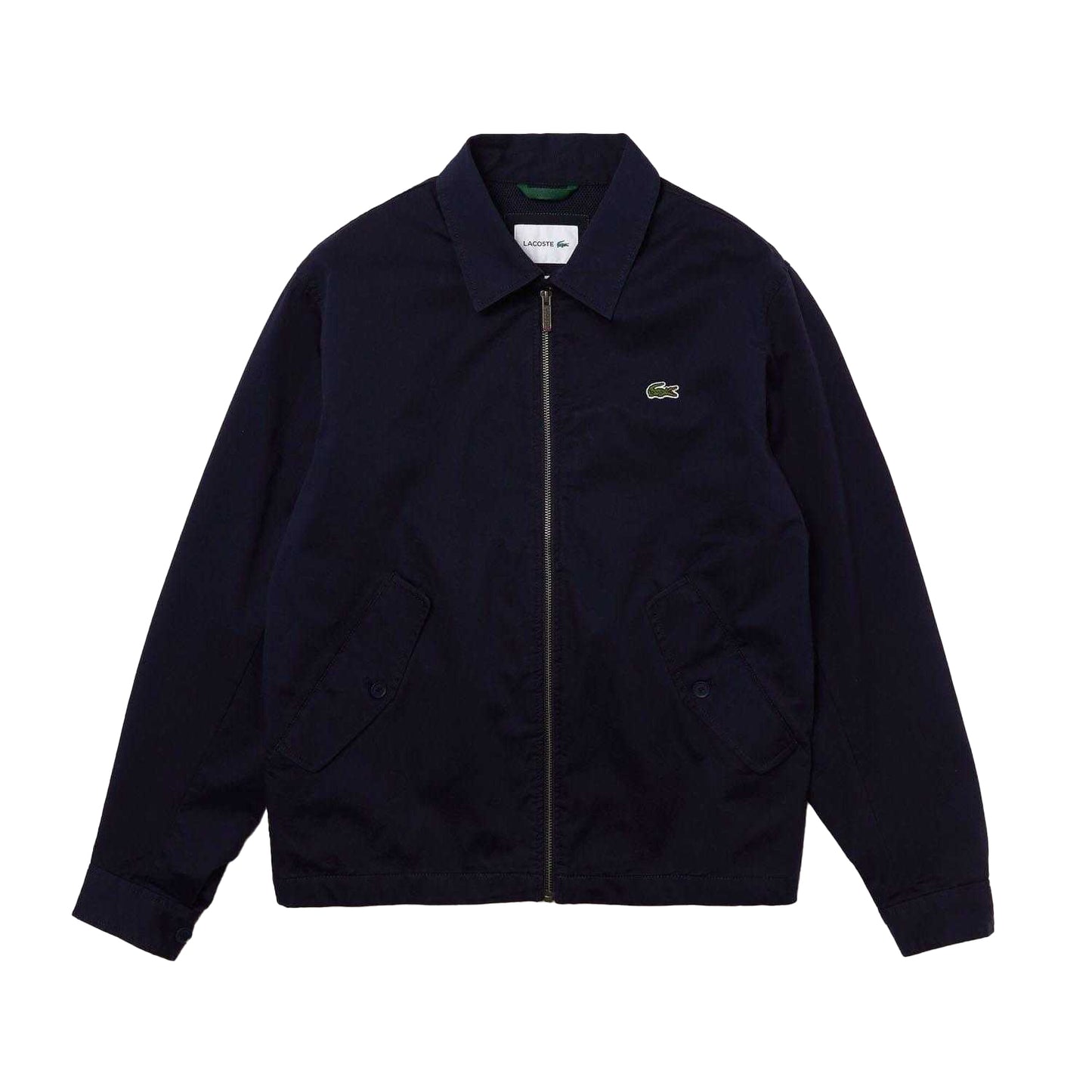 Navy - Front - Lacoste Mens Gabardine Full Zip Jacket