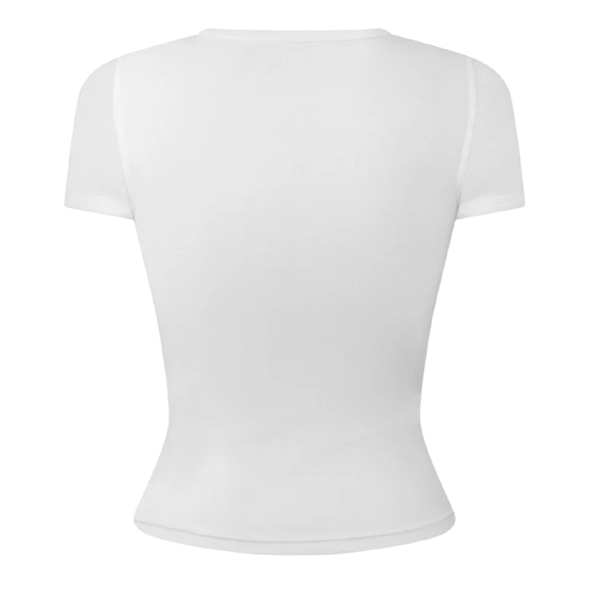 White - Back - Diesel Womens-Ladies T-Ele Cropped Fitted T-Shirt