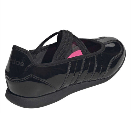 Triple Black - Back - Adidas Childrens-Kids Patent Leather Flat Mary Janes
