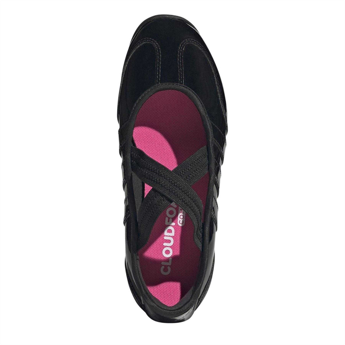 Triple Black - Lifestyle - Adidas Childrens-Kids Patent Leather Flat Mary Janes