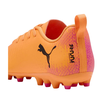Hot Red-Black - Back - Puma Boys Future 8 Play Firm Ground Football Boots