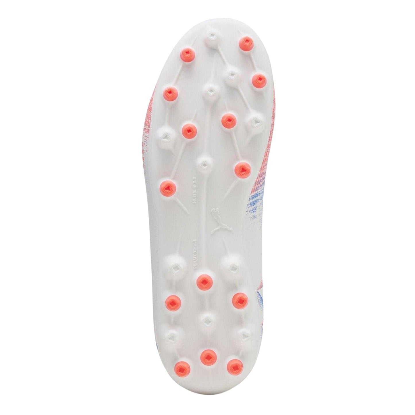 White-Black-Glowing Red - Pack Shot - Puma Boys Future 8 Play Firm Ground Football Boots