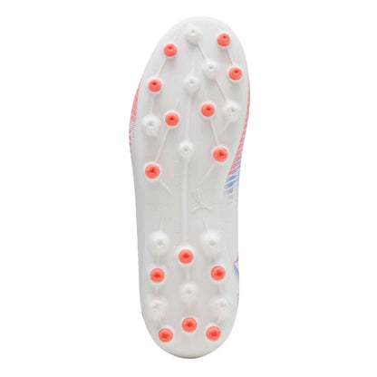 White-Black-Glowing Red - Pack Shot - Puma Boys Future 8 Play Firm Ground Football Boots