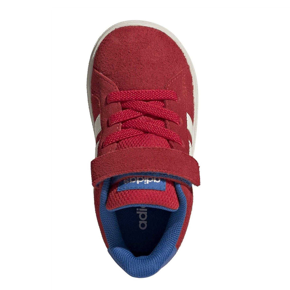 Ruby Red - Lifestyle - Adidas Childrens-Kids Grand Court Leather Trainers