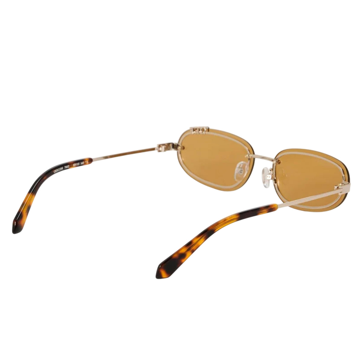 Gold-Camel - Back - Off-White Mens Miami 53 Oval Sunglasses