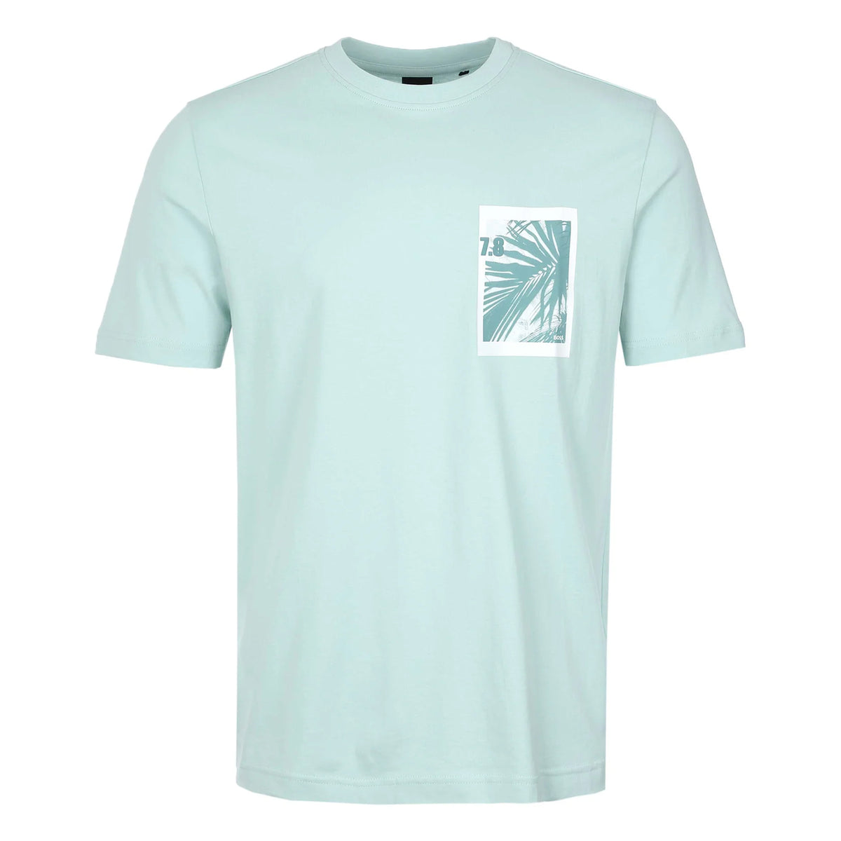 Turquoise - Front - Boss Mens Board Cotton Jersey T-Shirt