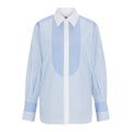 Blue-White - Front - Boss Womens-Ladies Betallina Cotton Shirt