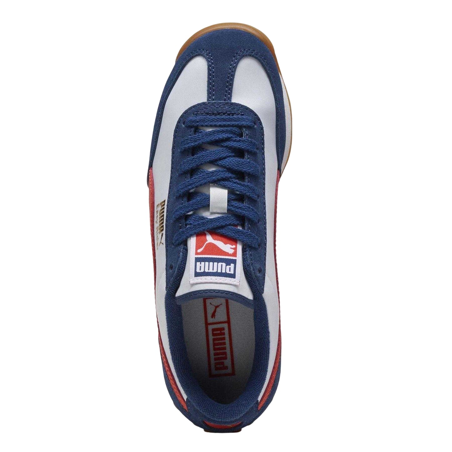 Blue-White-Red - Side - Puma Childrens-Kids Easy Rider Vintage Low Trainers