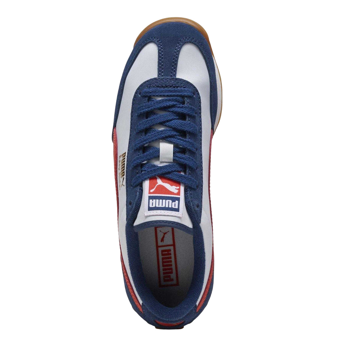 Blue-White-Red - Side - Puma Childrens-Kids Easy Rider Vintage Low Trainers