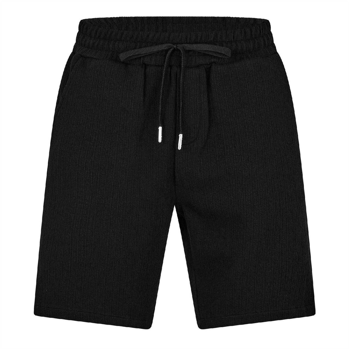 Black - Front - Belier Mens Woven Relaxed Fit Track Shorts