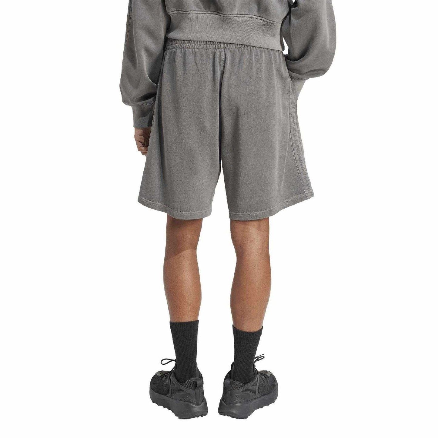 Black - Back - Adidas Mens Washed Shorts