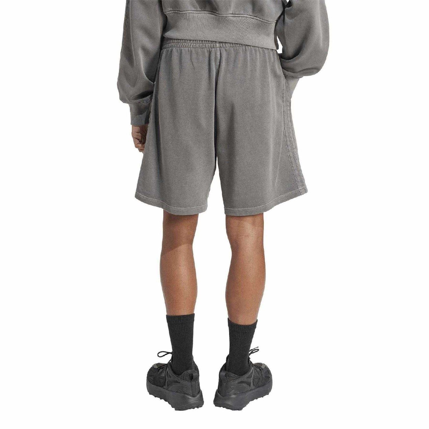 Black - Back - Adidas Mens Washed Shorts