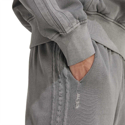 Black - Side - Adidas Mens Washed Shorts