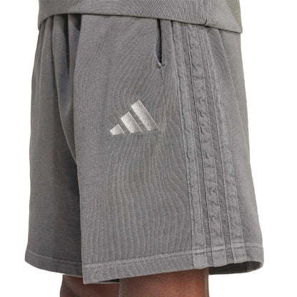 Black - Lifestyle - Adidas Mens Washed Shorts
