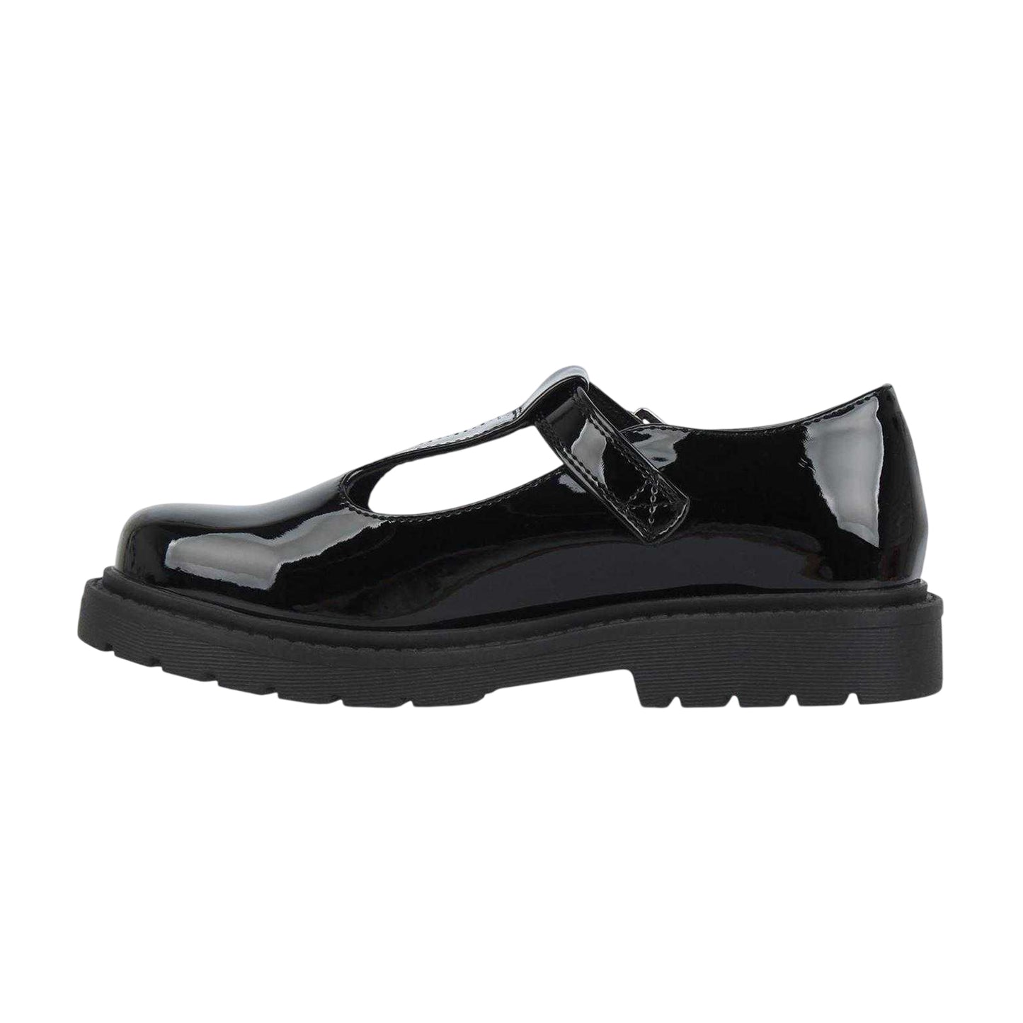 Black Patent - Back - Miso Girls Glitter School Mary Janes