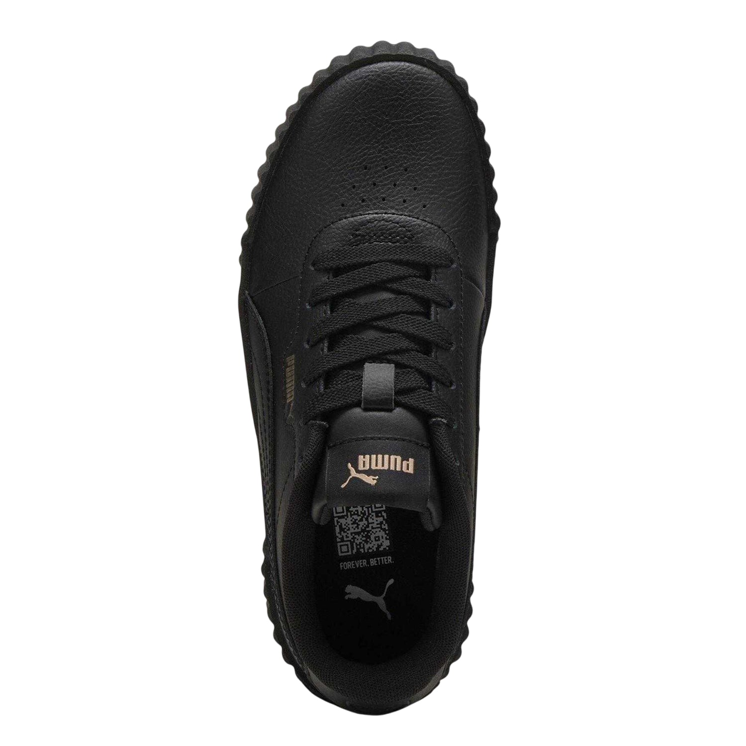 Black-Gold - Lifestyle - Puma Childrens-Kids Carina 3.0 Platform Trainers