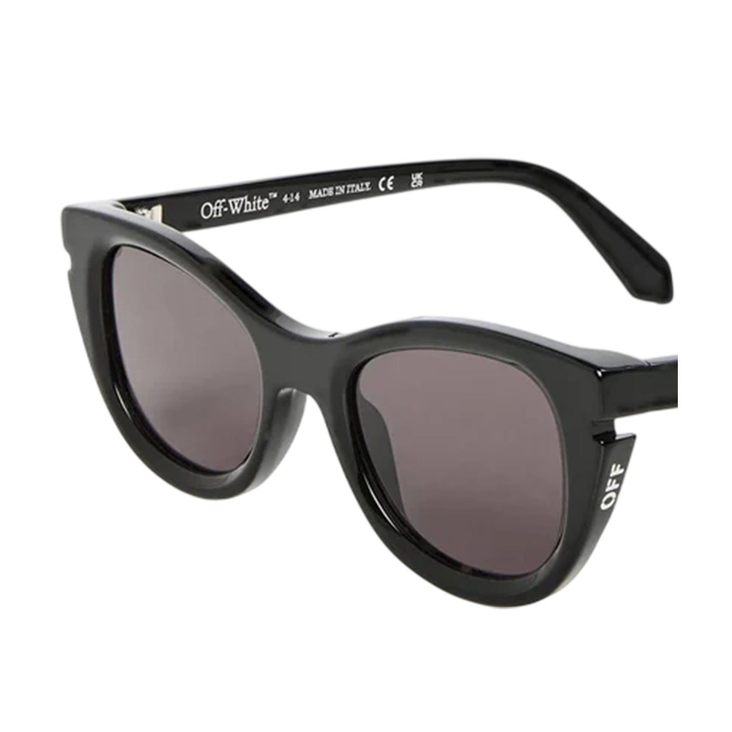 Black - Back - Off White Womens-Ladies UV Protection Square Sunglasses