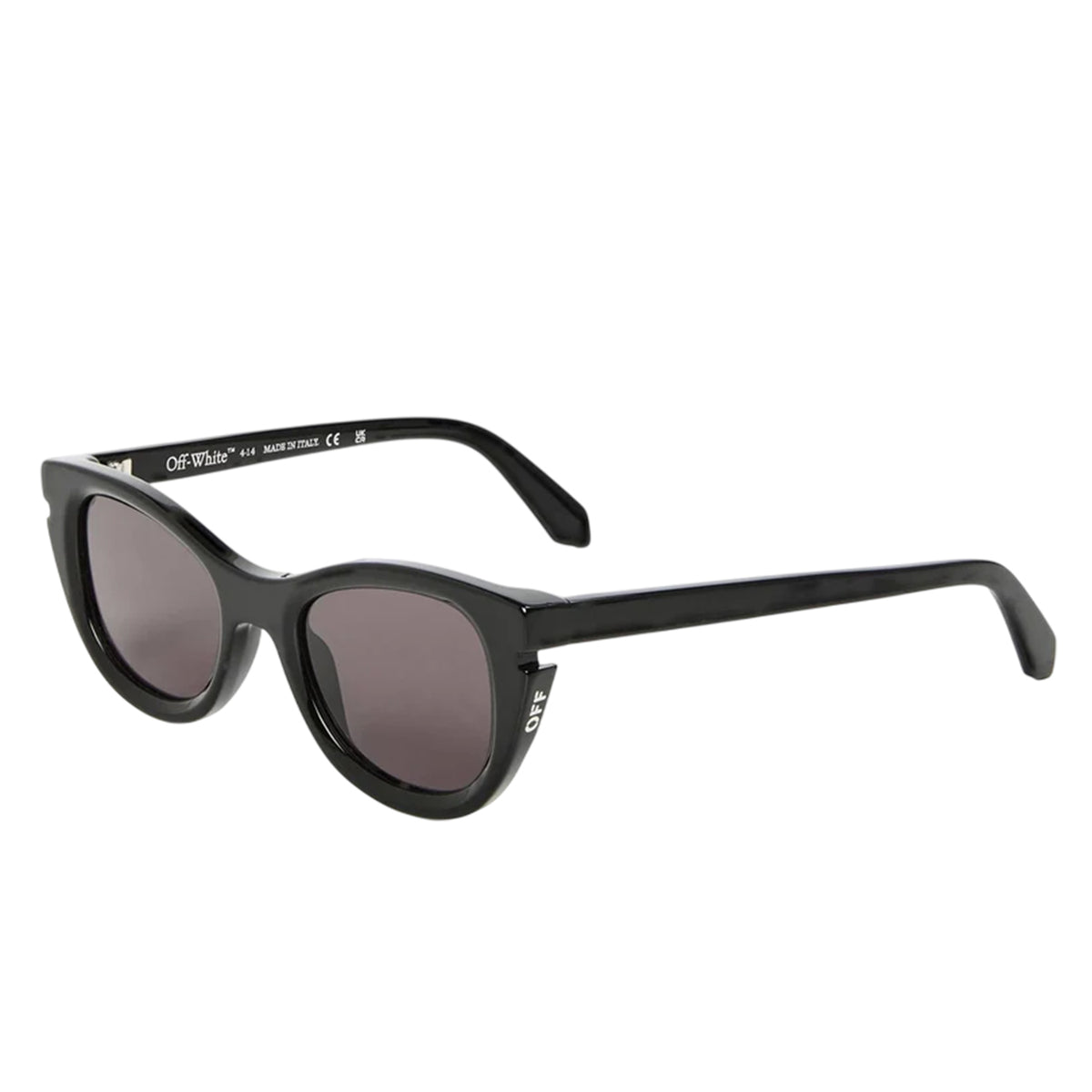 Black - Front - Off White Womens-Ladies UV Protection Square Sunglasses