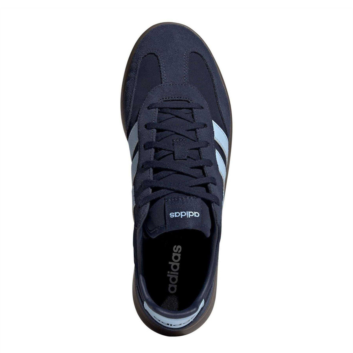 Navy-Blue-Gum - Lifestyle - Adidas Mens Barreda Decode 3 Stripes Suede Trainers