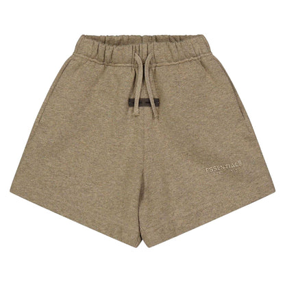 Brown - Front - Fear Of God Essentials Childrens-Kids Fleece Relaxed Fit Joggers