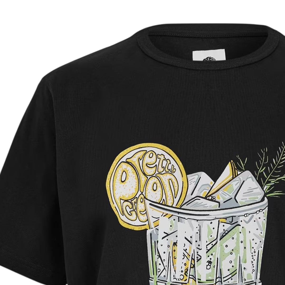 Black - Lifestyle - Pretty Green Mens Gin And Tonic Graphic Print T-Shirt