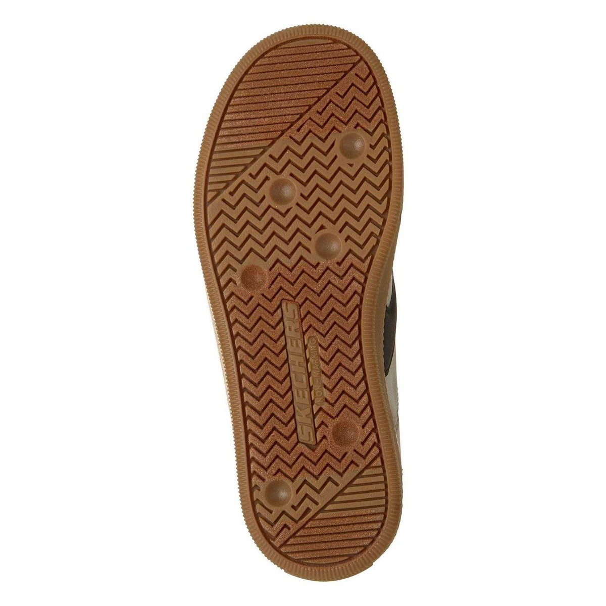 Taupe - Lifestyle - Skechers Boys Hotshot Varsity Leather Trainers