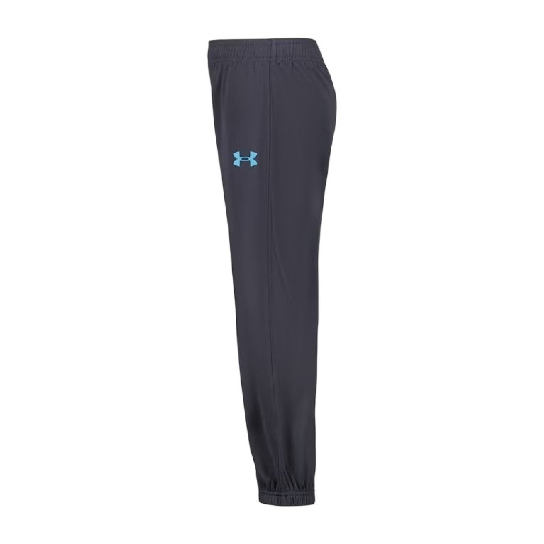 Grey-Blue - Side - Under Armour Childrens-Kids Brawler Tracksuit Set
