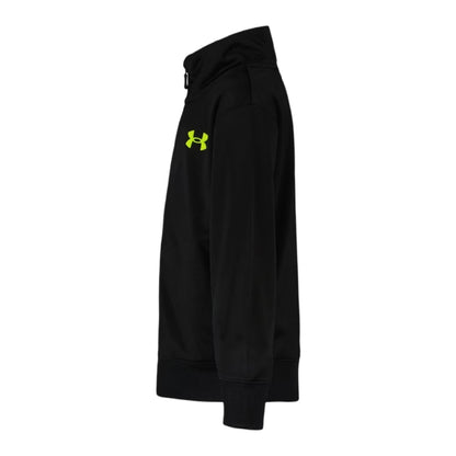 Black-Blue - Side - Under Armour Childrens-Kids Brawler Tracksuit Set