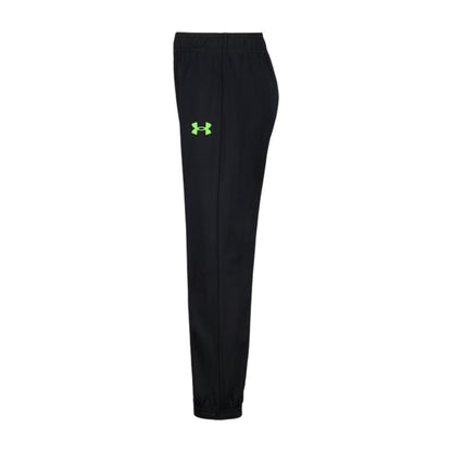 Black-Green - Side - Under Armour Childrens-Kids Brawler Tracksuit Set