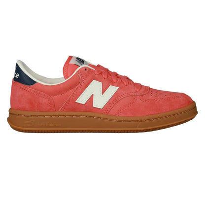 Red - Front - New Balance Mens T500 Suede Trainers