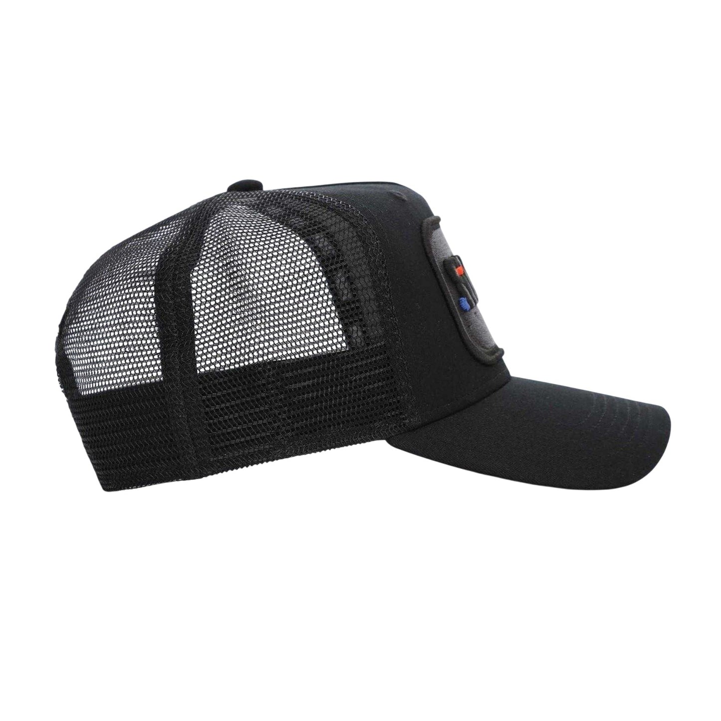 Black-Red - Side - Societe Noir Ombre Trucker Cap