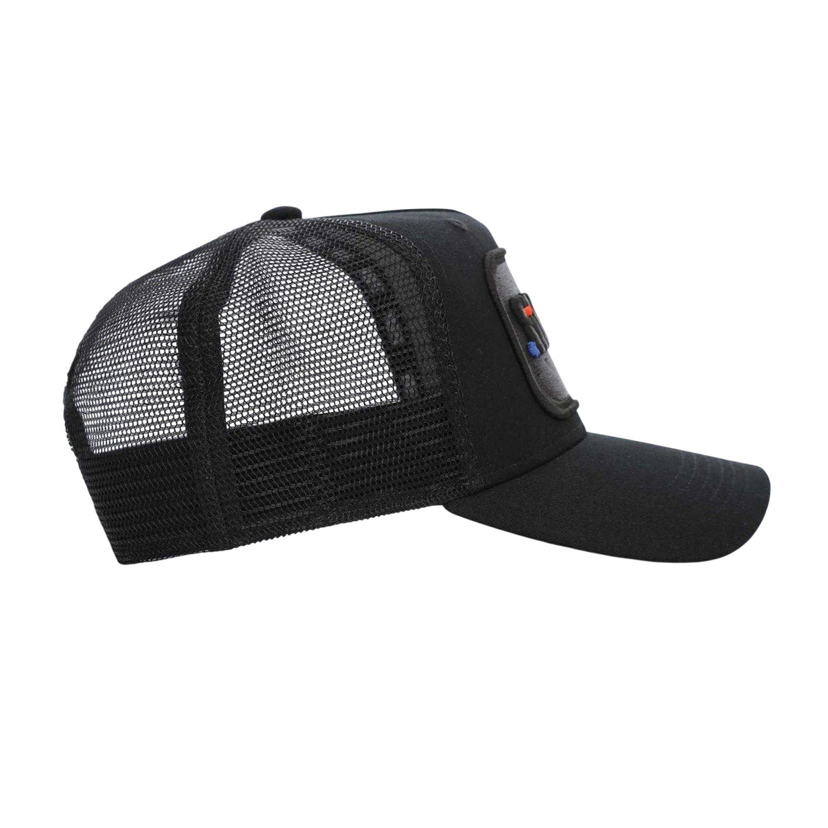 Black-Red - Side - Societe Noir Ombre Trucker Cap