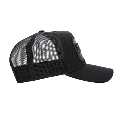 Black-Red - Side - Societe Noir Ombre Trucker Cap