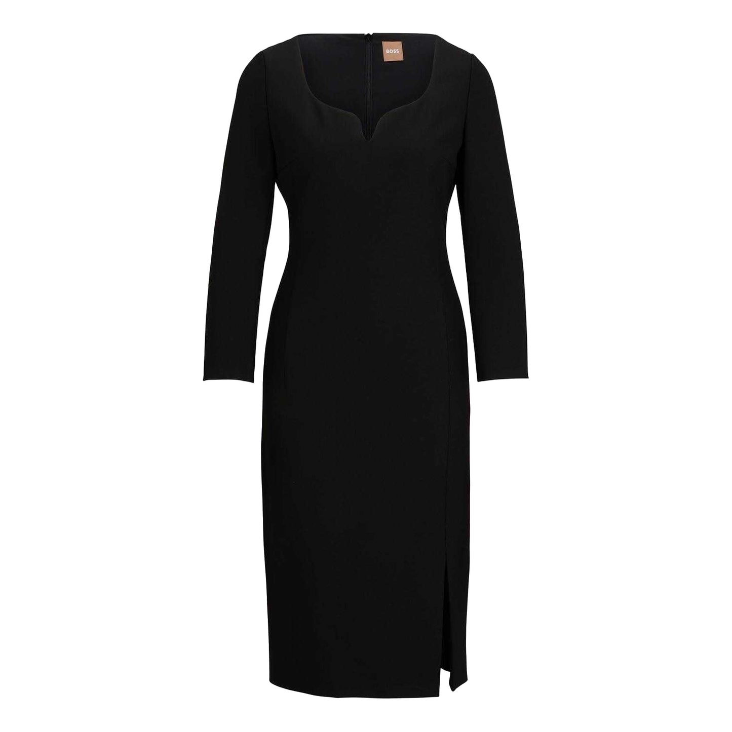Black - Front - Boss Womens-Ladies Dihera1 Dress