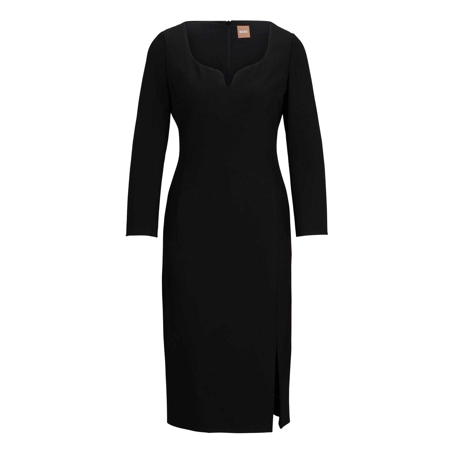 Black - Front - Boss Womens-Ladies Dihera1 Dress
