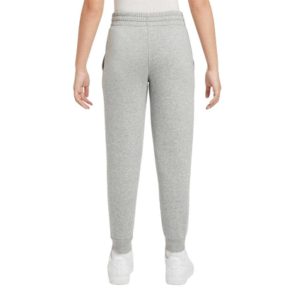 Dark Grey Heather - Back - Nike Childrens-Kids Sportswear Club Fleece Relaxed Fit Joggers