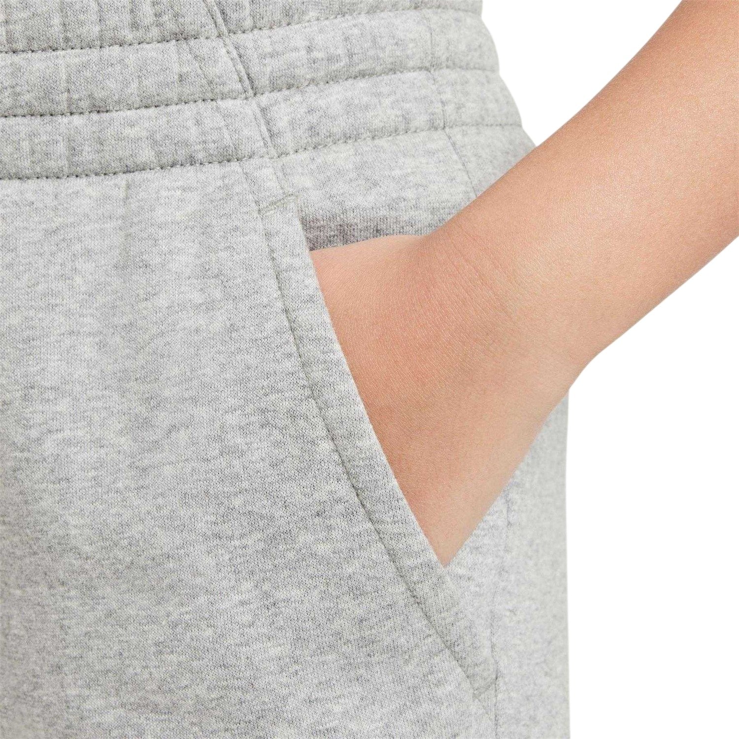 Dark Grey Heather - Side - Nike Childrens-Kids Sportswear Club Fleece Relaxed Fit Joggers