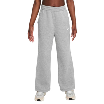 Dark Grey Heather - Front - Nike Girls Club Fleece Relaxed Fit Joggers