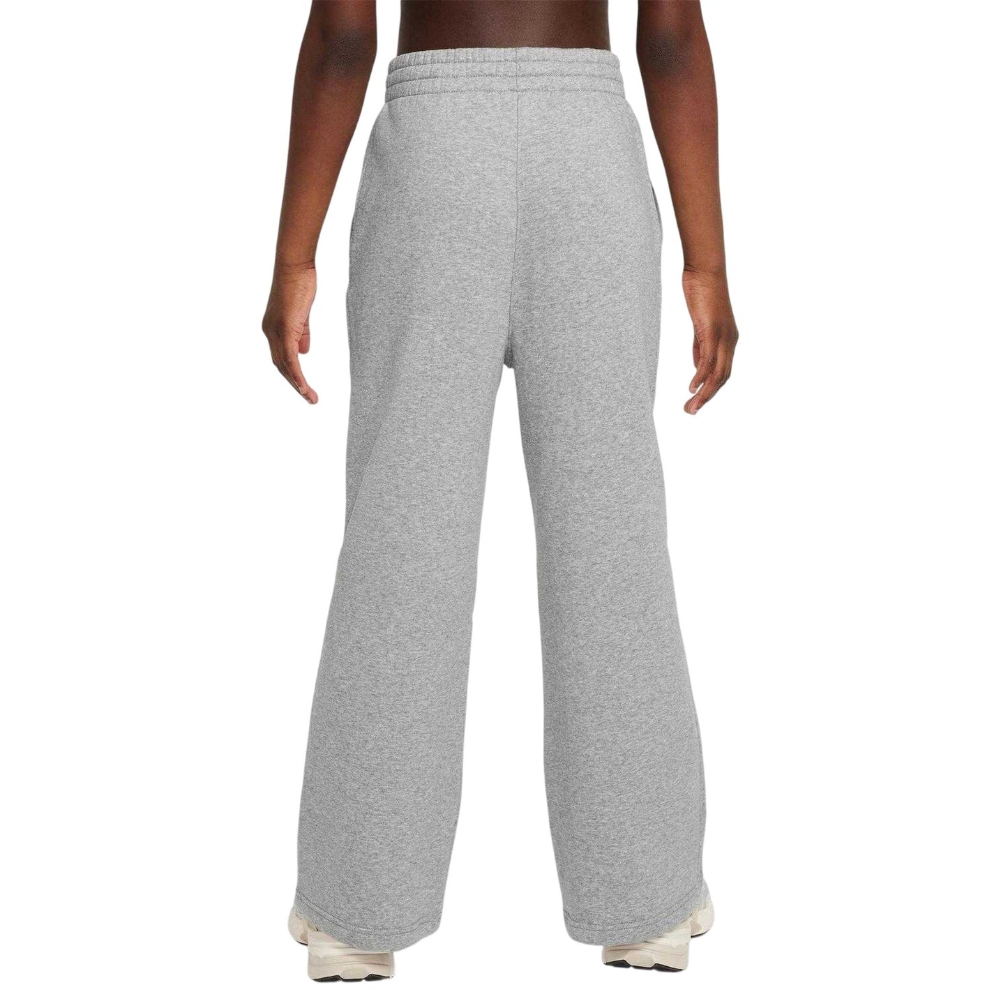 Dark Grey Heather - Back - Nike Girls Club Fleece Relaxed Fit Joggers