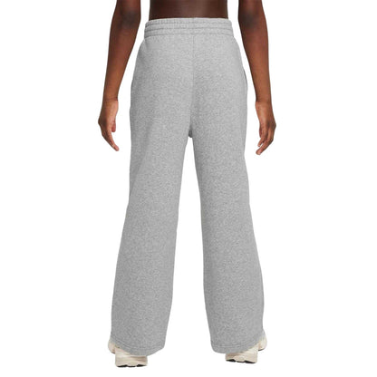 Dark Grey Heather - Back - Nike Girls Club Fleece Relaxed Fit Joggers