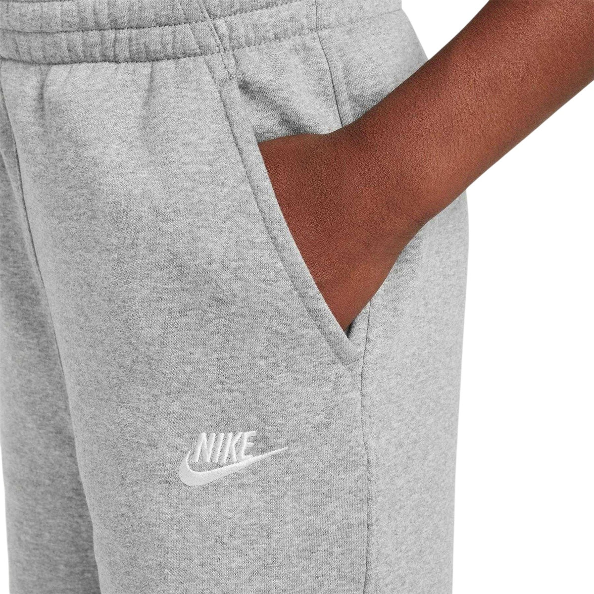 Dark Grey Heather - Lifestyle - Nike Girls Club Fleece Relaxed Fit Joggers