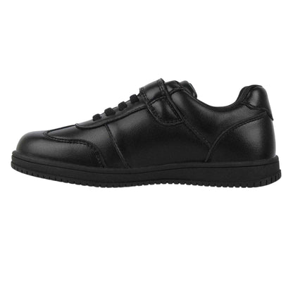 Black - Back - Giorgio Boys Touch Fastening Dress Shoes