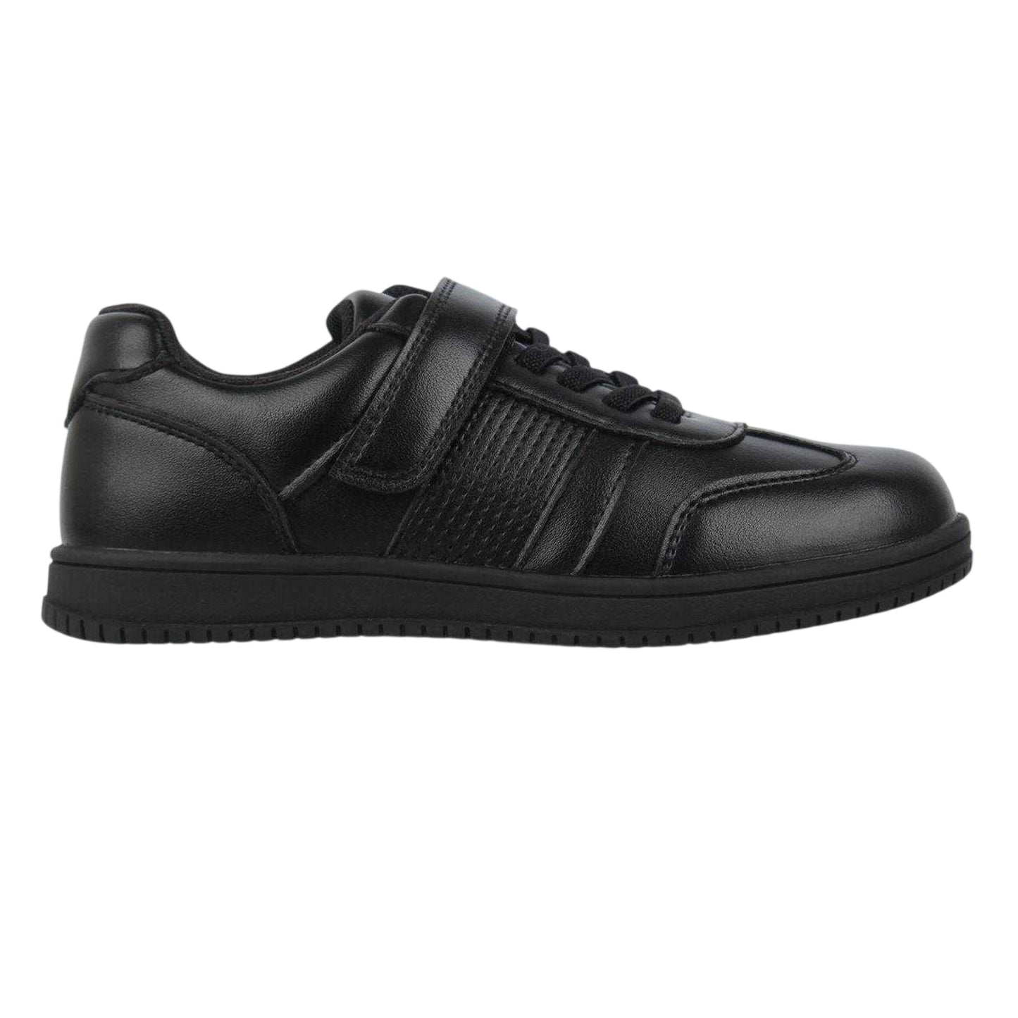 Black - Front - Giorgio Boys Touch Fastening Dress Shoes