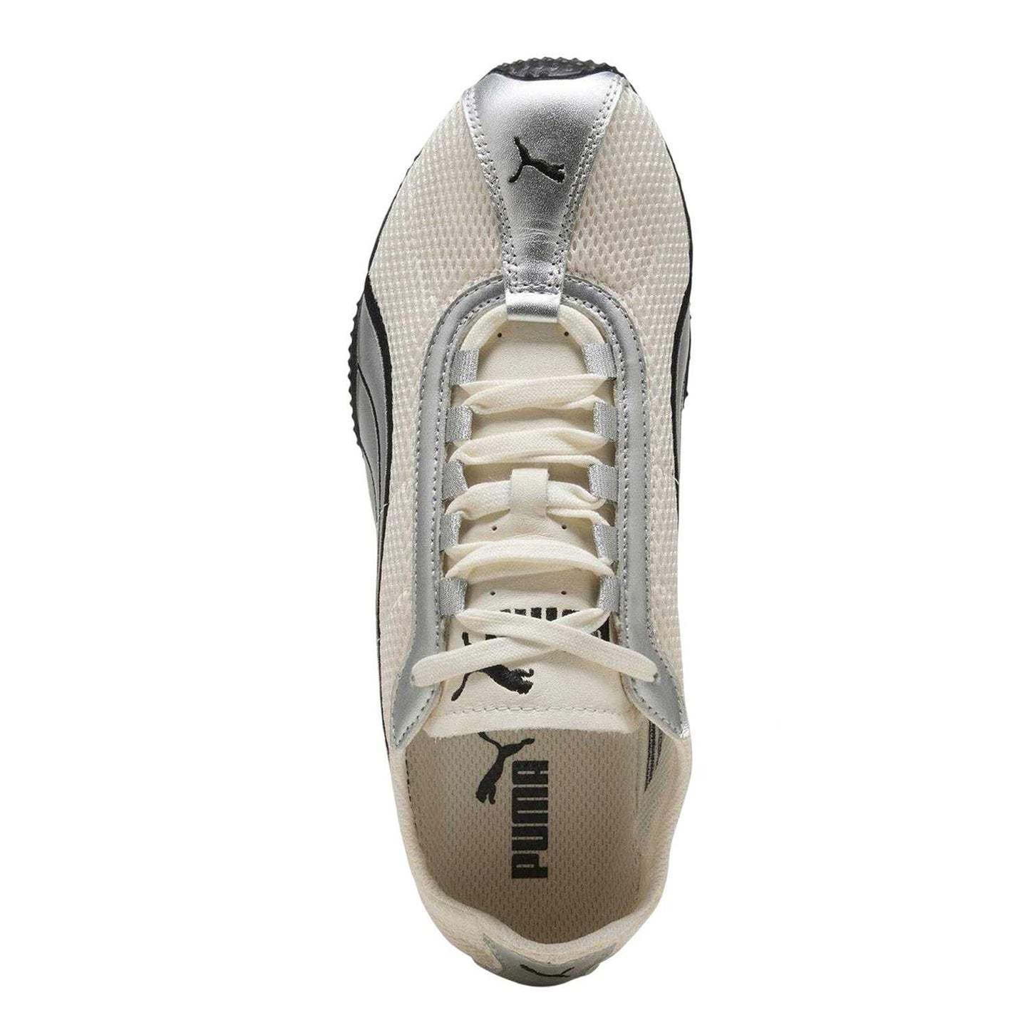 Ivory-Silver - Side - Puma Unisex Adult H-Street OG Mesh Trainers