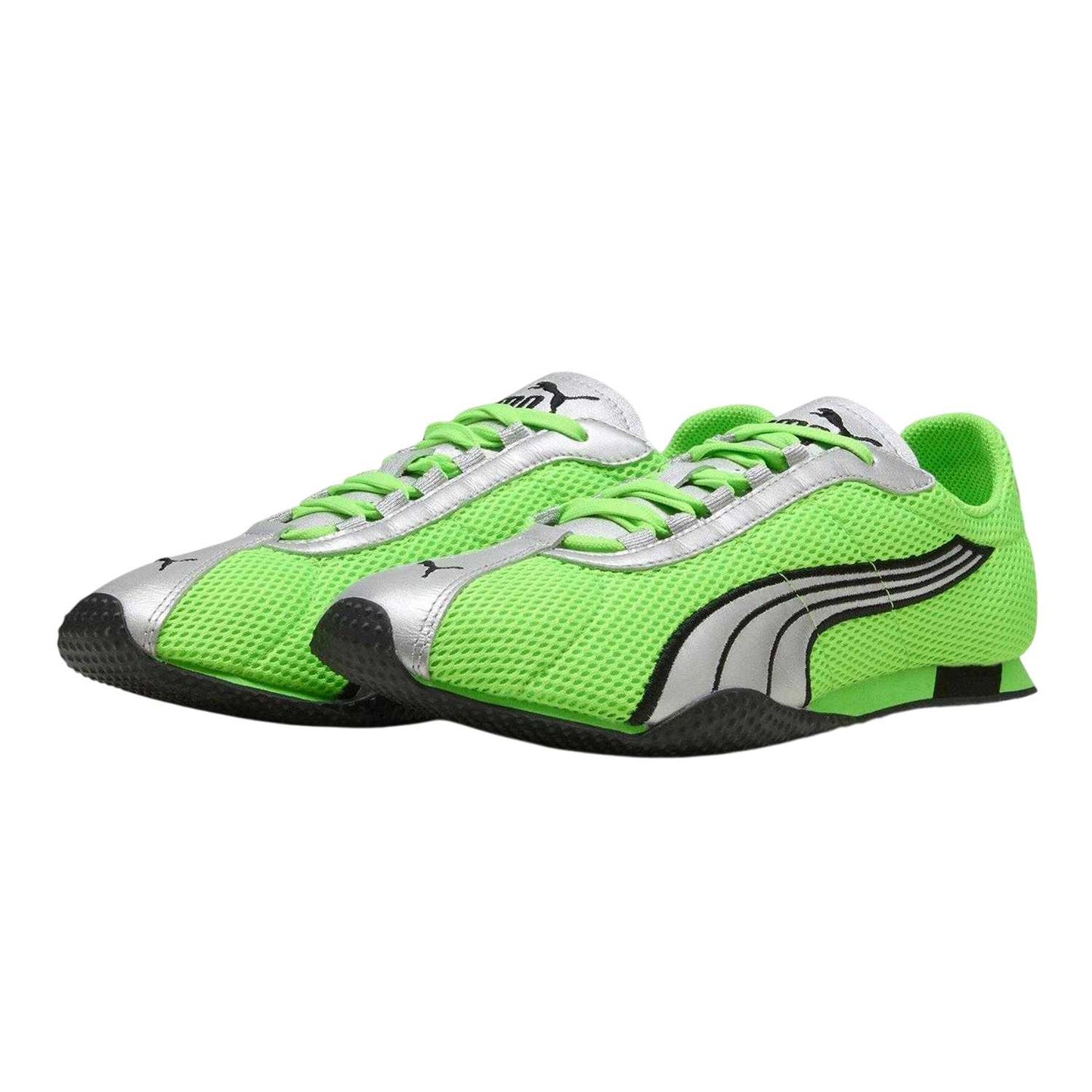 Green-Silver - Side - Puma Unisex Adult H-Street OG Mesh Trainers