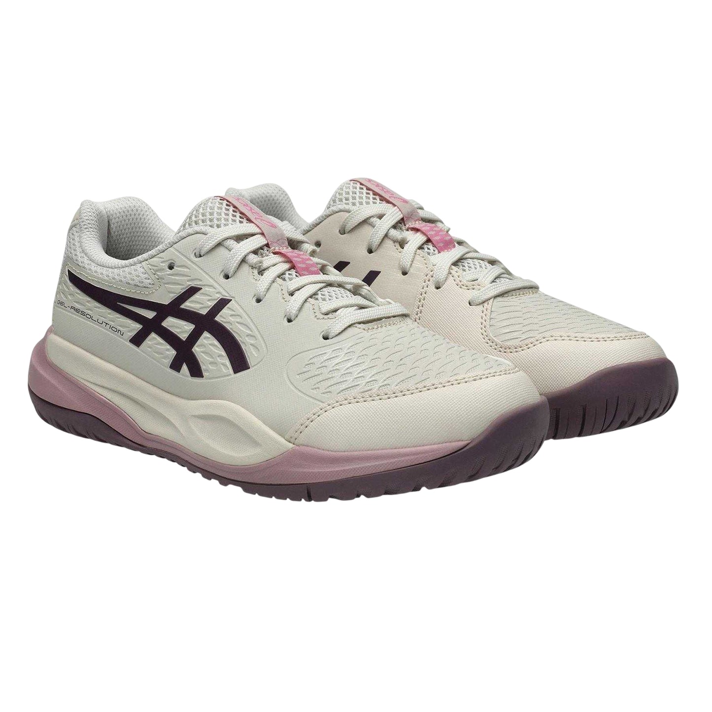 Purple - Pack Shot - Asics Childrens-Kids Resl X Tennis Shoes