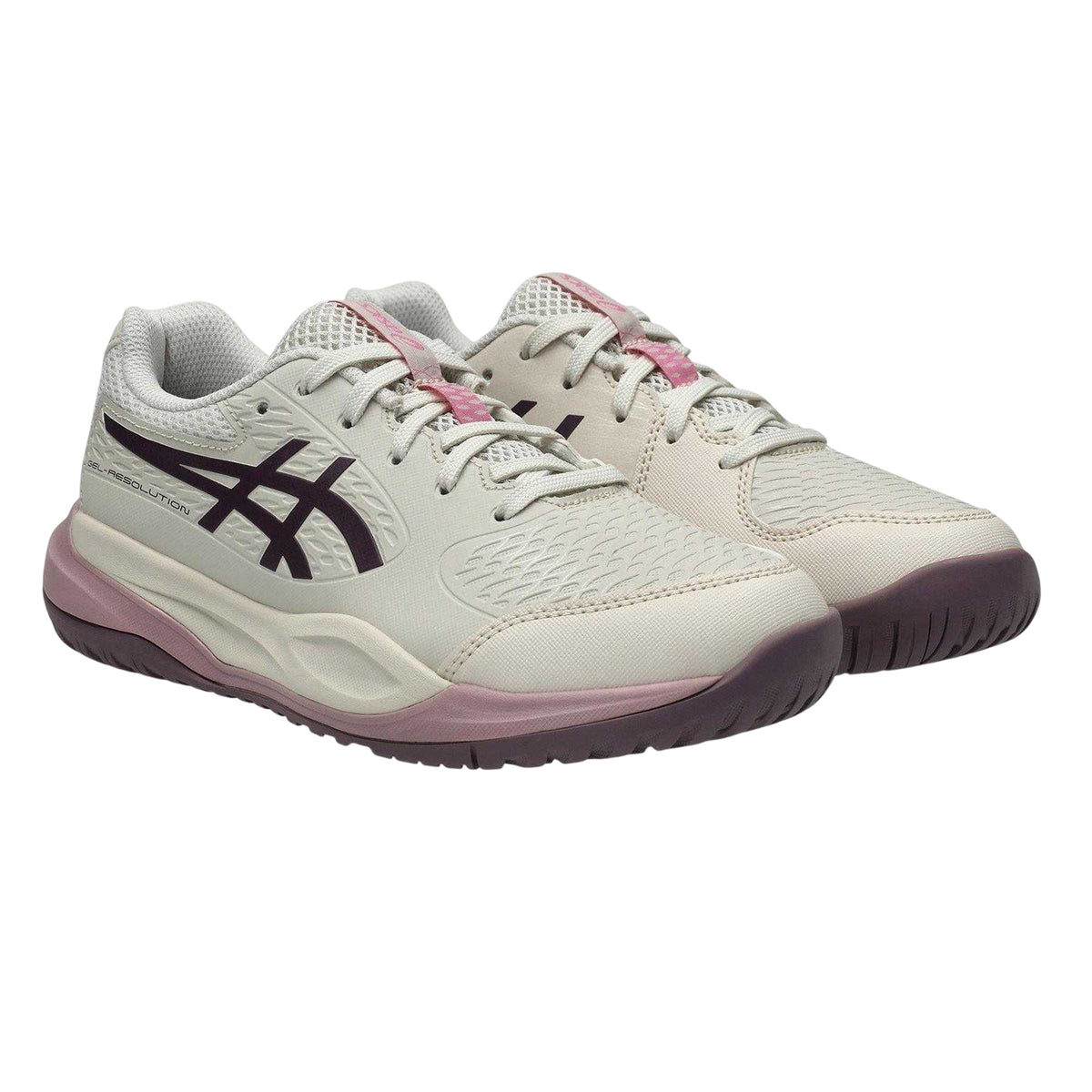 Purple - Pack Shot - Asics Childrens-Kids Resl X Tennis Shoes