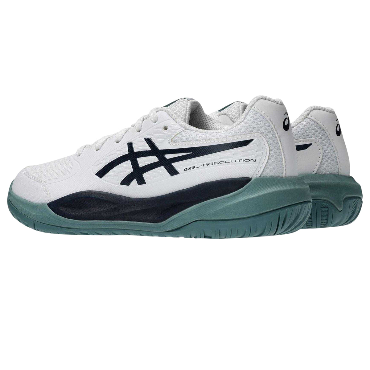 White-Night - Back - Asics Childrens-Kids Resl X Tennis Shoes