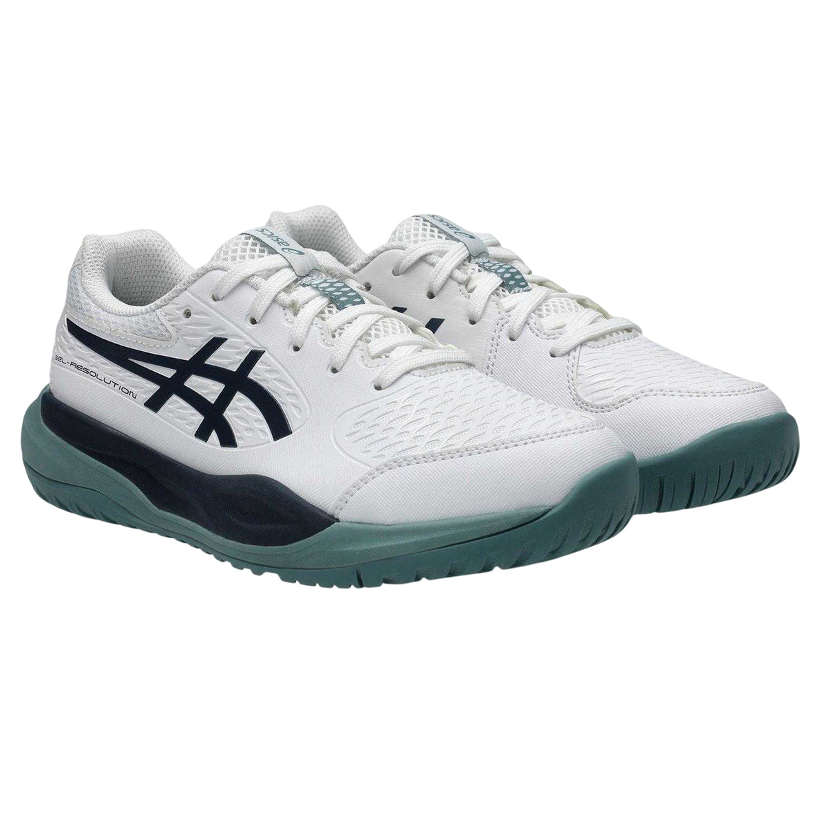 White-Night - Pack Shot - Asics Childrens-Kids Resl X Tennis Shoes