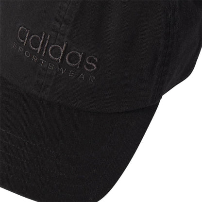 Black - Side - Adidas Mens Sportswear Embroidered Logo Dad Hat